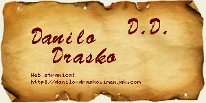 Danilo Draško vizit kartica